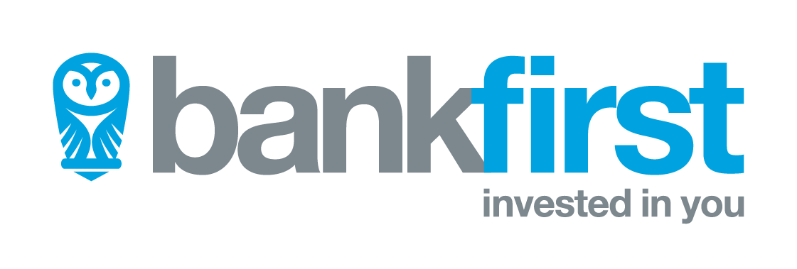 Bank First Logo Horizontal Strapline Full Colour RGB 002